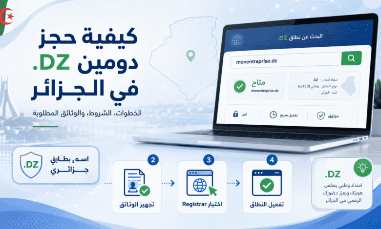 كيفية حجز دومين dz في الجزائر وتسجيل اسم نطاق جزائري